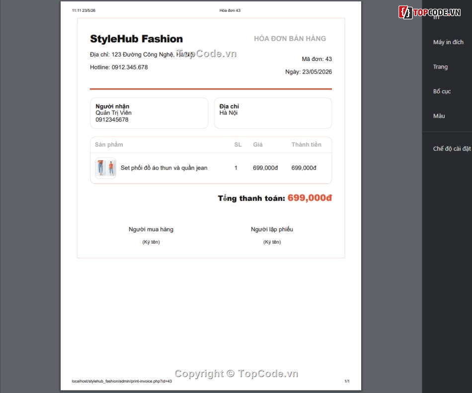 Website bán hàng,Web thời trang,Web bán hàng
